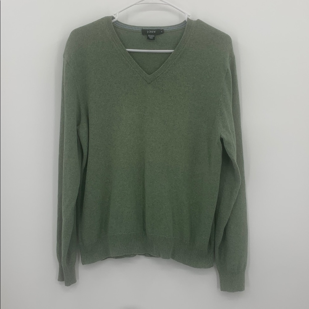J.Crew Cotton/Cashmere Blend V-Neck Sweater Men’s Size Medium